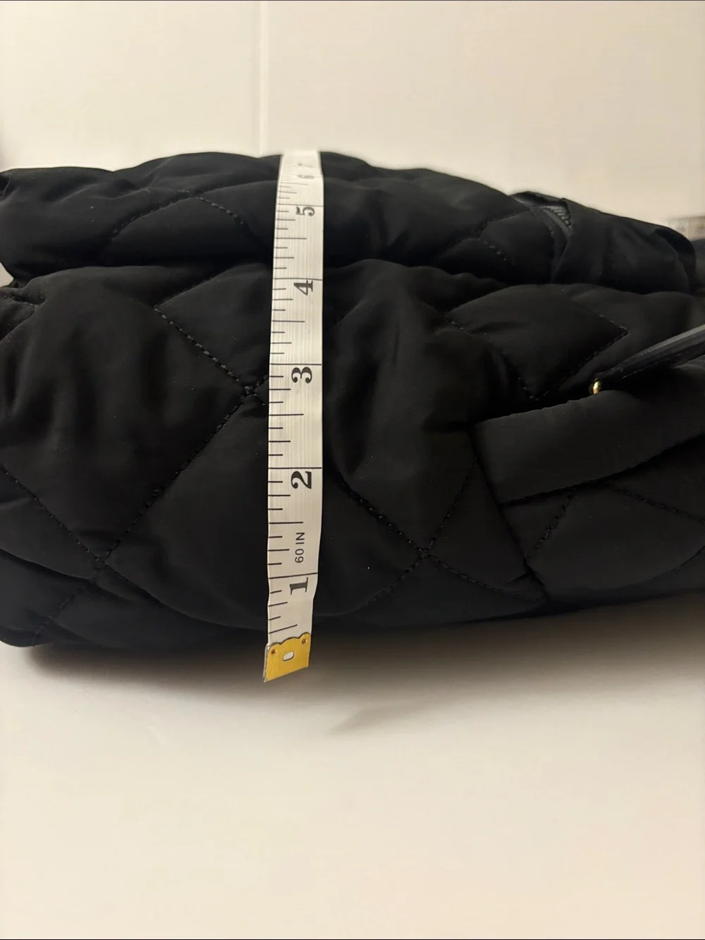 Authentic Marc Jacobs Black Quilted Nylon Mini Backpack with Gold Hardware